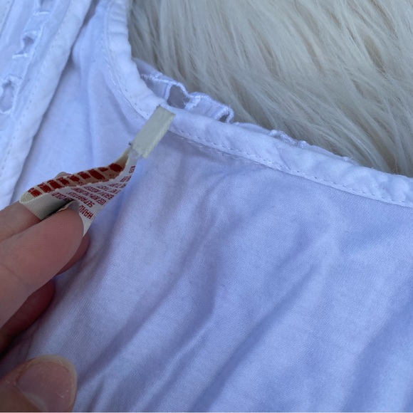 Sundance White Layered Ladder Eyelet Dress Embroidered small - Picture 3 of 6